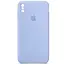 Чехол Epik Silicone Case Square Full Camera Protective AA для Apple iPhone X/XS 5.8 Голубой/Lilac Blue - миниатюра 1
