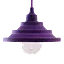 Светильник подвесной универсальный силиконовый гармошкой "Пирамидка" фиолетовый шнур 1,5м TM LUMANO - миниатюра 1