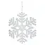 Снежинка с блестками 12 см - миниатюра 1