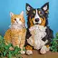 Алмазная мозаика Домашние любимцы Strateg ZAV1818-19 не полная выкладка 18х18 см - миниатюра 1