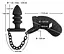 Пояс верности для мужчин Black Velvets Cock Cage With a Butt Plug 11.5 см черный - миниатюра 6