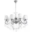 Люстра підвісна Brille кришталева з абажуром E14 40W CH (BCL-384S/8) - мініатюра 1