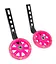 Опорні (тренувальні / додаткові) світлодіодні колеса для дитячого велосипеда 12'-20' рожевий (G0001000) - мініатюра 1