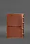 Шкіряний блокнот на кільцях (софт-бук А4, А5) 9.0 в м'якій світло-коричневій обкладинці - мініатюра 6