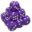 Настольная игра Games 7 Days Кубик D6 с точками (пурпурный) , 1 шт. (g7dd6dotspurple) - миниатюра 1