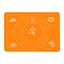 Килимок силіконовий для розкачування тіста, випічки та заморожування напівфабрикатів 25х35 см Жовтогарячий, A-plus Помаранчевий 84614 - мініатюра 2