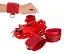Бондажний набір Bad Kitty Naughty Toys Bed Restraints 5 шт. червоний - мініатюра 3