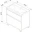 Тумба з умивальником AM.PM Hit підлогова 75 см білий M93A-FSX0752-WC0752WG38 Білий - мініатюра 11