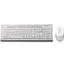 Комплект (клавиатура + мышь) A4Tech F1010 White USB - миниатюра 1