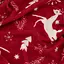 Плед Ardesto Christmas Flannel 160х200 см 100% поліестер олені червоний (ART0126PB) - мініатюра 5