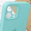 Чохол Epik Silicone Case Full Camera Protective AA для Apple iPhone 12 Pro 6.1 Бірюзовий/Marine Green - мініатюра 7