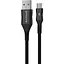 Кабель Proove Braided Scout USB-A to Micro USB 2.4A 1m Black (CCBS20001301) [130725] - мініатюра 2