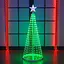Новорічна конусна ялинка Sun Lamp розумна світлодіодна 340 лампочок RGB 250 см - мініатюра 4