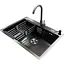 Комплект мийка + змішувач Romzha Arta U-650S Max BL (A) - мініатюра 1