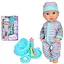 Пупс интерактивный, 37 см, пьет-писает, горшок, бутылочка, посуда, погремушка - миниатюра 1