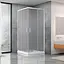 Душевая кабина Dusel A-513 90x90x190 шиншилла, Универсальная, матовый, хром, 90x90 - миниатюра 1