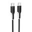 Дата кабель Borofone BX119 New Type-C to Type-C 60W (1m) Black - мініатюра 1