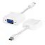 Перехідник-конвертер mini Display Port (тато) на VGA (мама) 30cm, 4K/2K - мініатюра 1