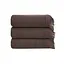 Полотенце Lotus Home - Rius dark brown темно-коричневый 50x100 - миниатюра 1