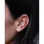 Срібна сережка для пірсингу хелікса Ірій з фіанітами. 40070.1 - мініатюра 2
