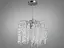 Кришталева люстра Гліцинія з алюмінієвим каркасом на 6 ламп, хром - мініатюра 2