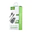 Мережевий зарядний пристрій Hoco C12 Smart dual USB charger set with Lightning cable ( EU ) 2USB 2.4A Чорний - мініатюра 2