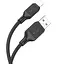 Дата кабель Hoco X90 Cool silicone USB to Lightning (1m) Black - мініатюра 2