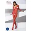Бодистокинг с крупной сеткой Passion BS077 red One size - миниатюра 2