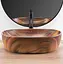 Умивальник Rea Amelia wood matt накладний REA-U5060, Коричневий - мініатюра 3