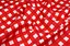 Тканина з тефлоновим просоченням з принтом Клітинка (від 1 м) Червоний - мініатюра 4