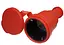 Розетка (гніздо) каучук з/з Lumano ARCTIC IP44 16A (RED)  - мініатюра 1