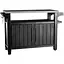 Стіл-буфет садовий для барбекю Keter Unity XL антрацит 207 л - мініатюра 1