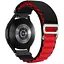 Браслет для Samsung Gear Sport - чорно-червоний Watchbands NormalCloth Wave ширина кріплення 20мм нейлоновий (W25-6WB24041325) - мініатюра 1