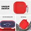 Чехол AhaStyle Colorful Silicone Case для AirPods 4 Red [133816] - миниатюра 2