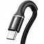 Кабель Baseus Halo Data USB to Type-C 3A 2m Black (CATGH-C01) - миниатюра 2