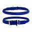 Ошейник для собак кожаный Waudog Glamour с QR-паспортом круглый Д 13 мм Д 45-53 см синий - миниатюра 1