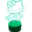 Светильник ночник 3D Hello Kitty 220в, RGB 16 цветов, цв, USB - миниатюра 1