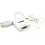 Переходник HDMI M to VGA F + Audio 0.25m white VEGGIEG (YT-C-H-V2W) - миниатюра 1