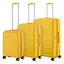 2E Набор чемоданов 2E, Aero, полипропилен, (L+M+S),TSA, 4 колеса, EXP, янтарно-желтый - миниатюра 2