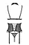 Корсет с открытой грудью Passion DOMINICA CORSet XXL/XXXL black пажи для чулок стринги - миниатюра 4