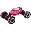 Машинка HG4 27-02 трюкова р/к, 31.5 см, два пульти, світло, музика, акумулятор, пара, рожева - мініатюра 1