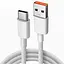 Кабель DK Super Fast Charge 66W / 6A 1m USB на Type-C / USB-C Data Cable для Huawei white - мініатюра 2