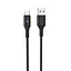 Кабель Hoco U79 з індикатором USB to Type-C 1.2 м чорний - мініатюра 1