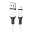 Кабель Borofone BX79 silicone charging for Lightning 2.4A/1 м белый - миниатюра 1