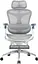 Офісне крісло Sihoo DORO C300 Pro Mesh White with footrest (DORO-C300-PRO-M102-JT) - мініатюра 1
