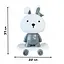 Нічник дитячий «Зайчик на скейті» Mega Zayka MGZ-1407(Grey) живлення від USB - мініатюра 2
