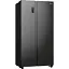 Холодильник Gorenje SBS 179х67х92 см 2 двери 356(191) л А++ NF+ внешний дисплей черный - миниатюра 3