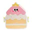 Ланч-бокс детский со столовыми приборами Cake 20х18х8 см, лимонный TS Kitchen HP12271Y - миниатюра 1