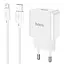 Адаптер сетевой HOCO Leisure Micro USB Cable single port charger C106A комплект зарядный белый - миниатюра 1