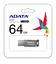 Флеш-накопитель ADATA USB 2.0 AUV 250 64Gb черный - миниатюра 2